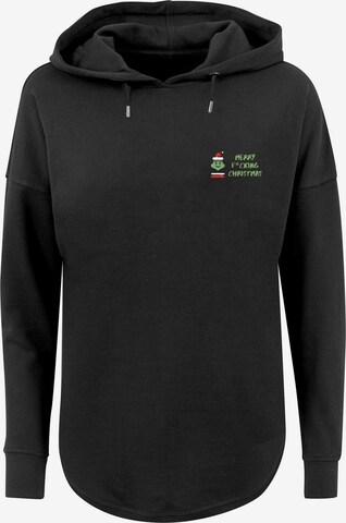F4NT4STIC Sweatshirt 'Merry Christmas' in Zwart: voorkant