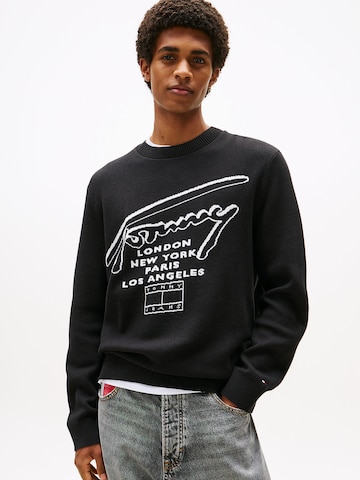 juoda Tommy Jeans Megztinis: priekis