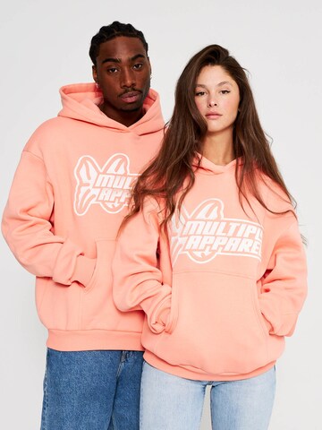 Multiply Apparel Sweatshirt in Oranje: voorkant