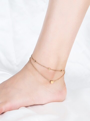 Kim Johanson Fußschmuck 'Heart'‌‌‌‌‌‌‌‌‌‌ in Gold: Vorderseite