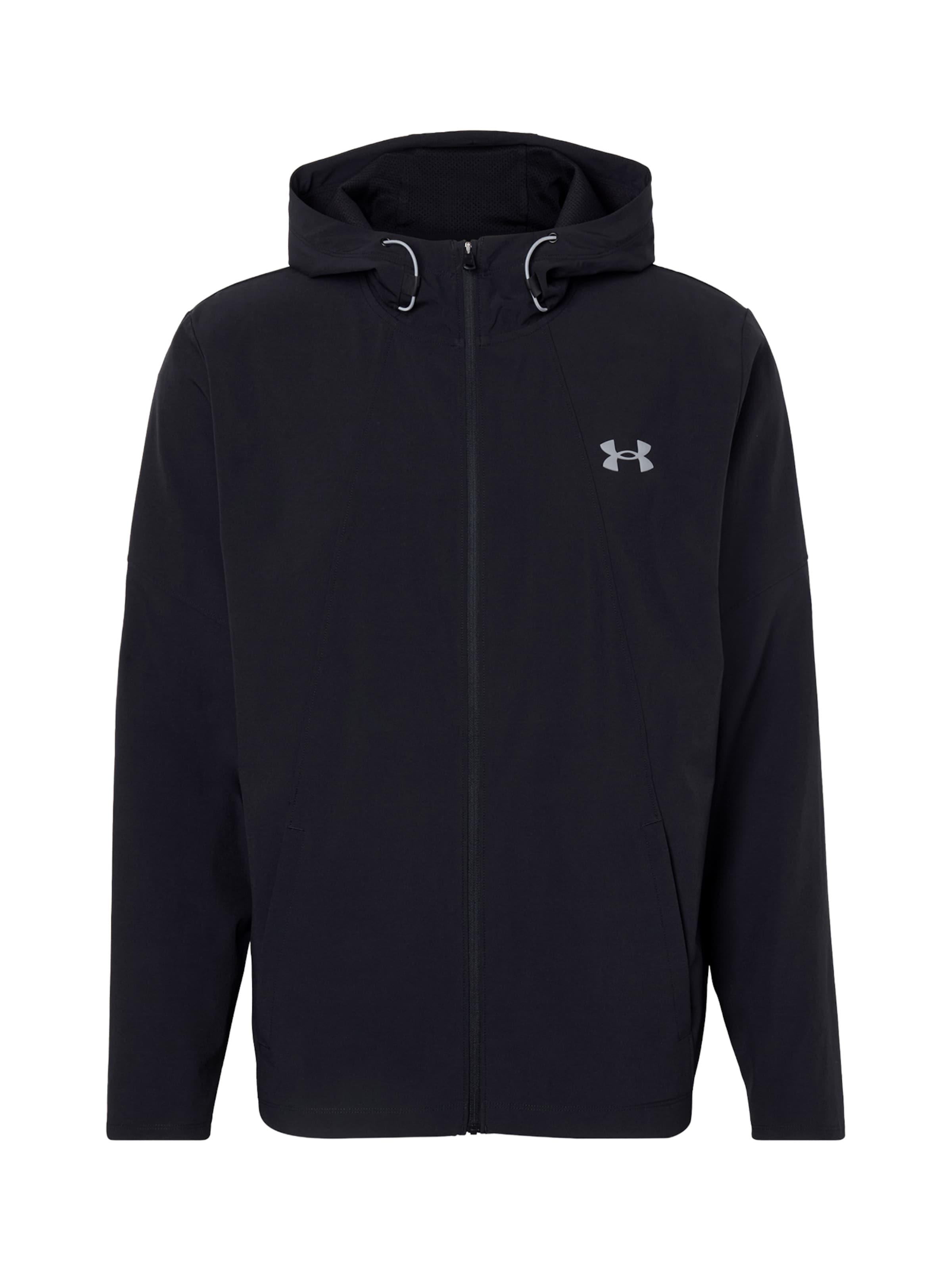 UNDER ARMOUR Športna jakna 'Tech Utility' v velikosti XS  | črna / bela barva, Prikaz izdelka