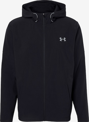 juoda UNDER ARMOUR Sportinė striukė 'Tech Utility': priekis