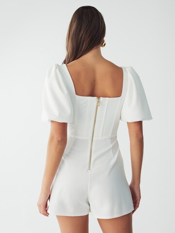 BWLDR Jumpsuit 'KORA' in Wit: terug