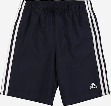 ADIDAS SPORTSWEAR Loose fit Workout Pants 'Essentials 3-Stripes Chelsea' in Blue: front