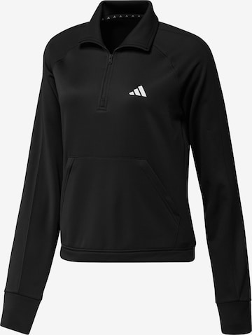 ADIDAS PERFORMANCE Athletic Sweatshirt in Black: front