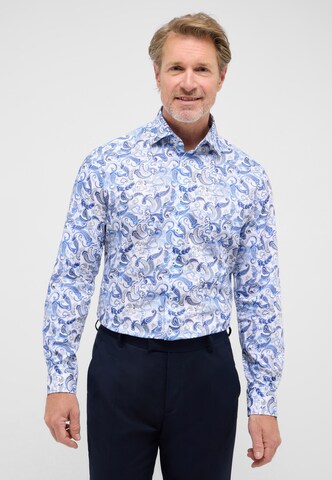 ETERNA Regular fit Overhemd in Blauw: voorkant