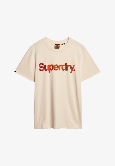 Marškinėliai 'Classic' iš Superdry, spalva – smėlio spalva / rūdžių raudona / juoda, Prekių apžvalga