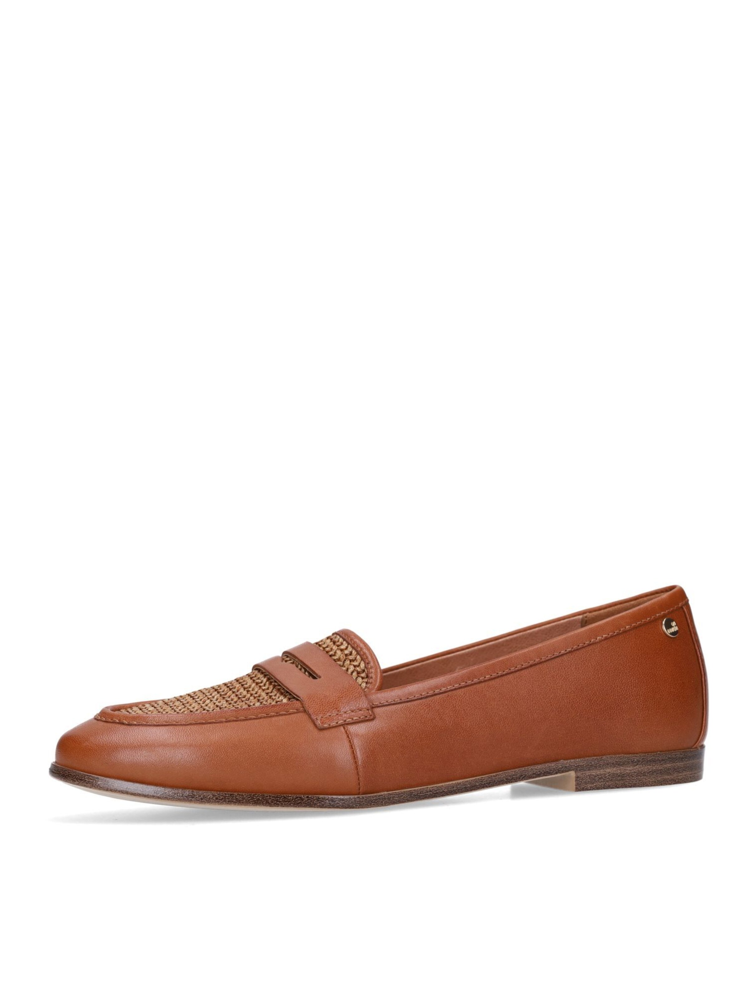 Mocassin no stress en marron : devant