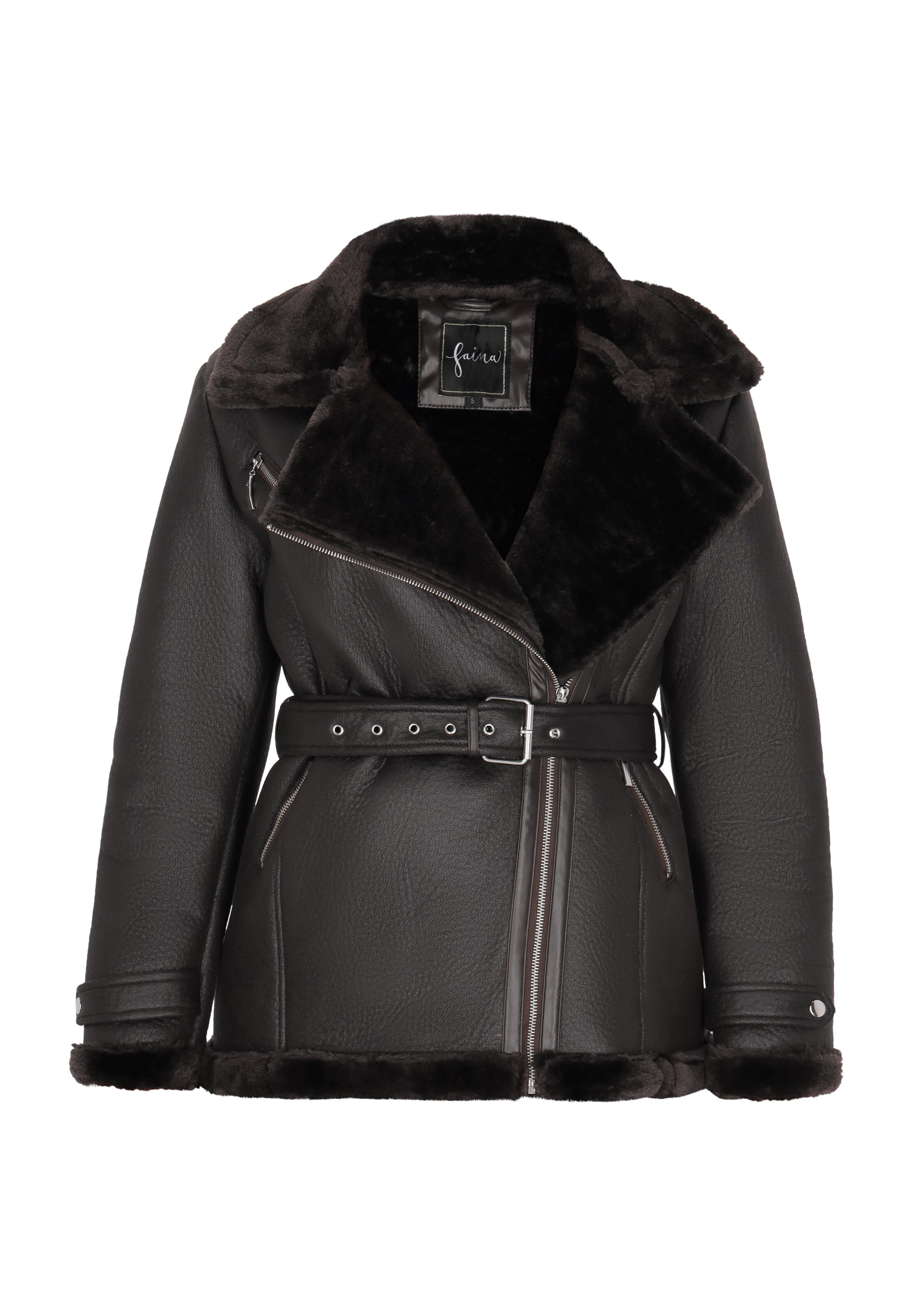 faina Tussenjas in Bruin: voorkant