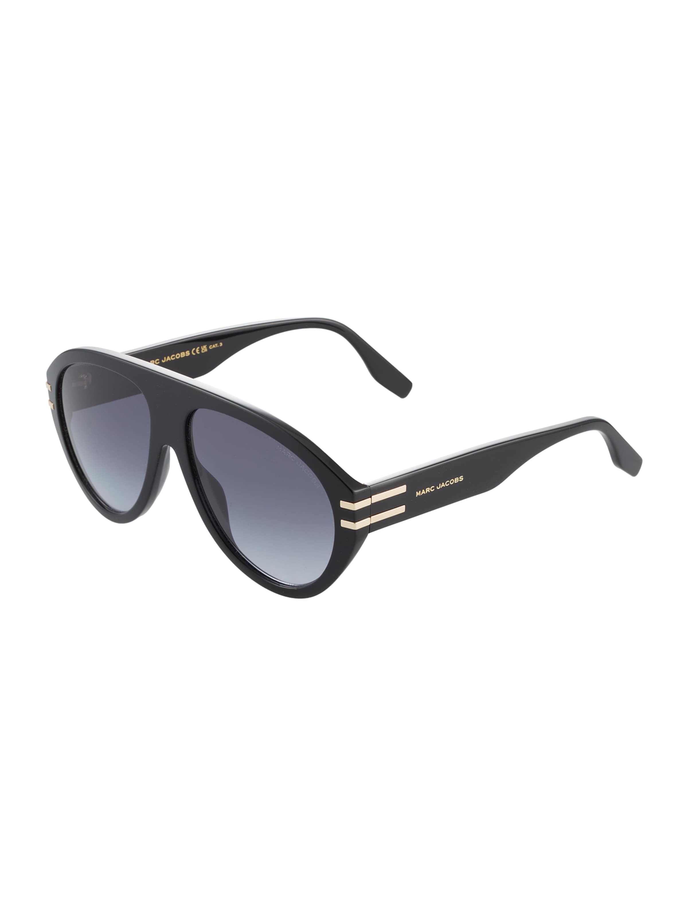 Lunettes de soleil '747' Marc Jacobs en noir : devant