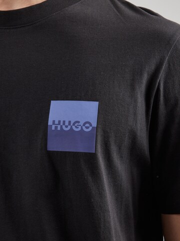 HUGO Shirt 'Dapusi' in Zwart