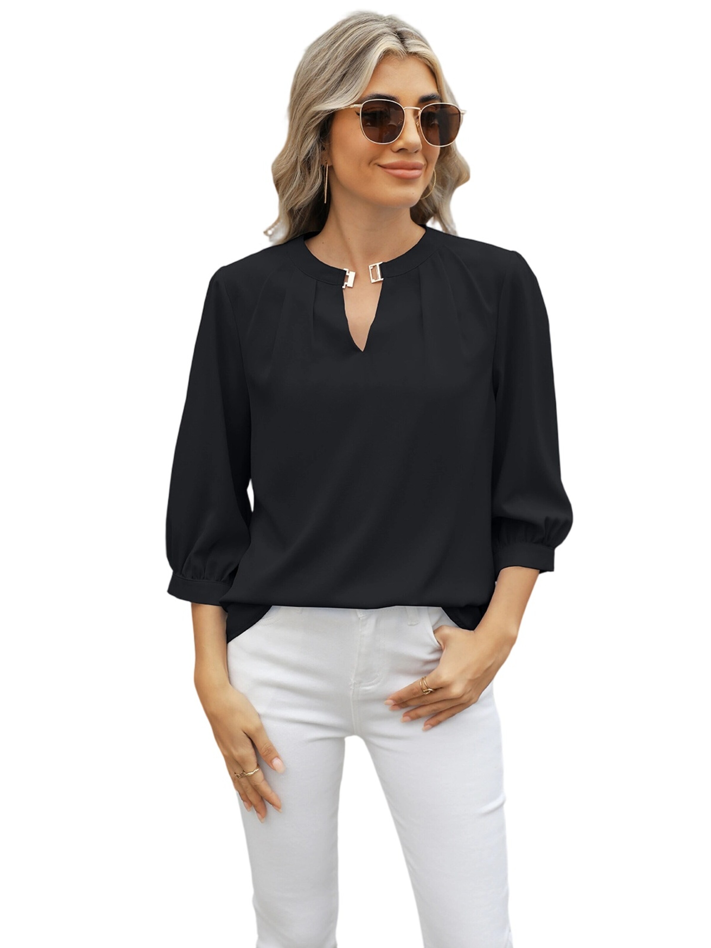 Yesfashion Shirt in Black: front