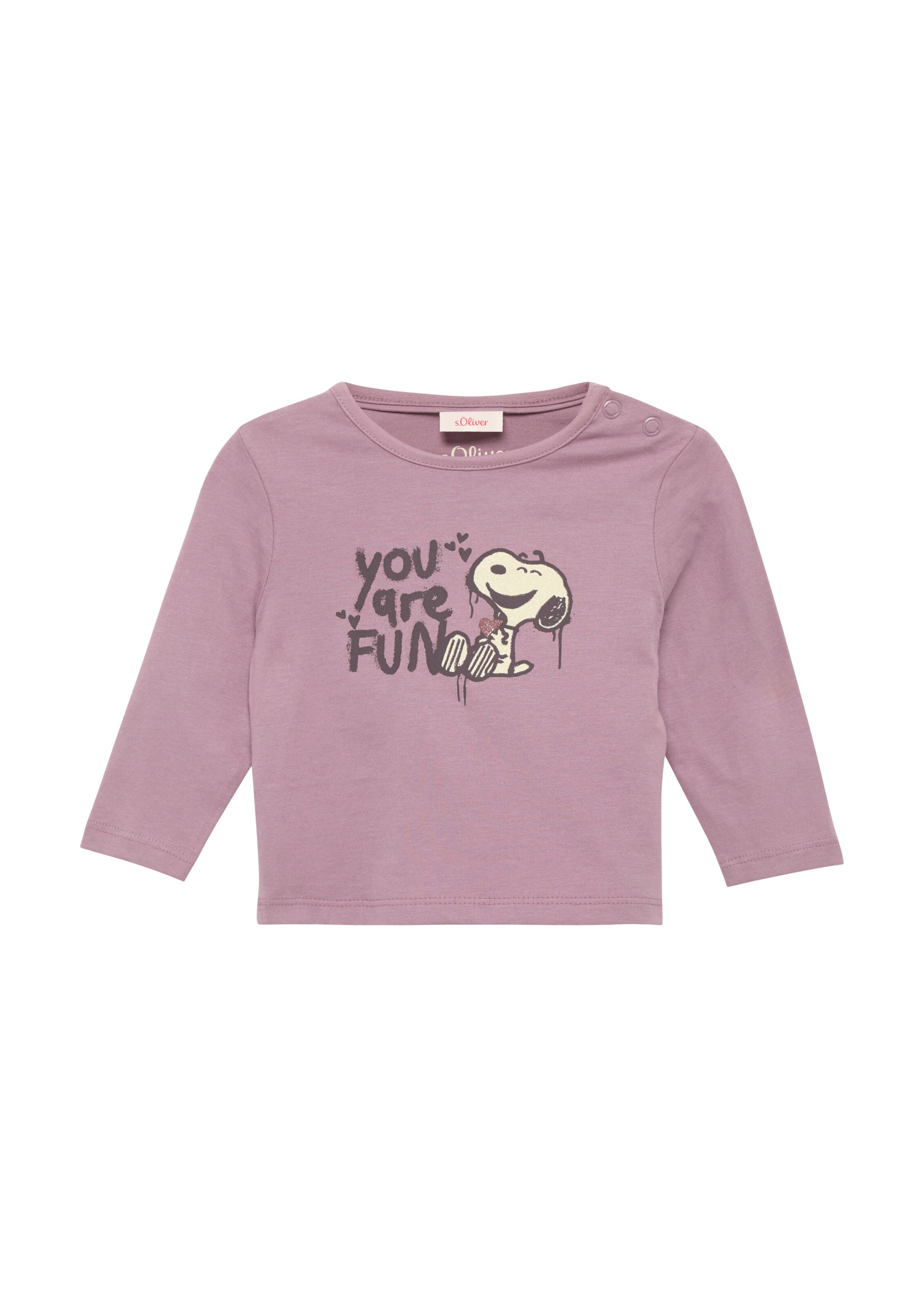 T-Shirt s.Oliver en violet : devant