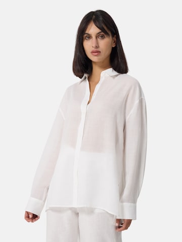 CASH-MERE.CH Blouse in White: front