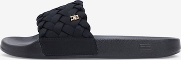 juoda TOMMY HILFIGER Šlepetės: priekis