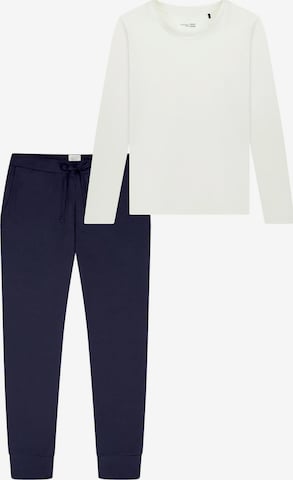 SCHIESSER Pajama 'Mix & Relax' in Blue: front