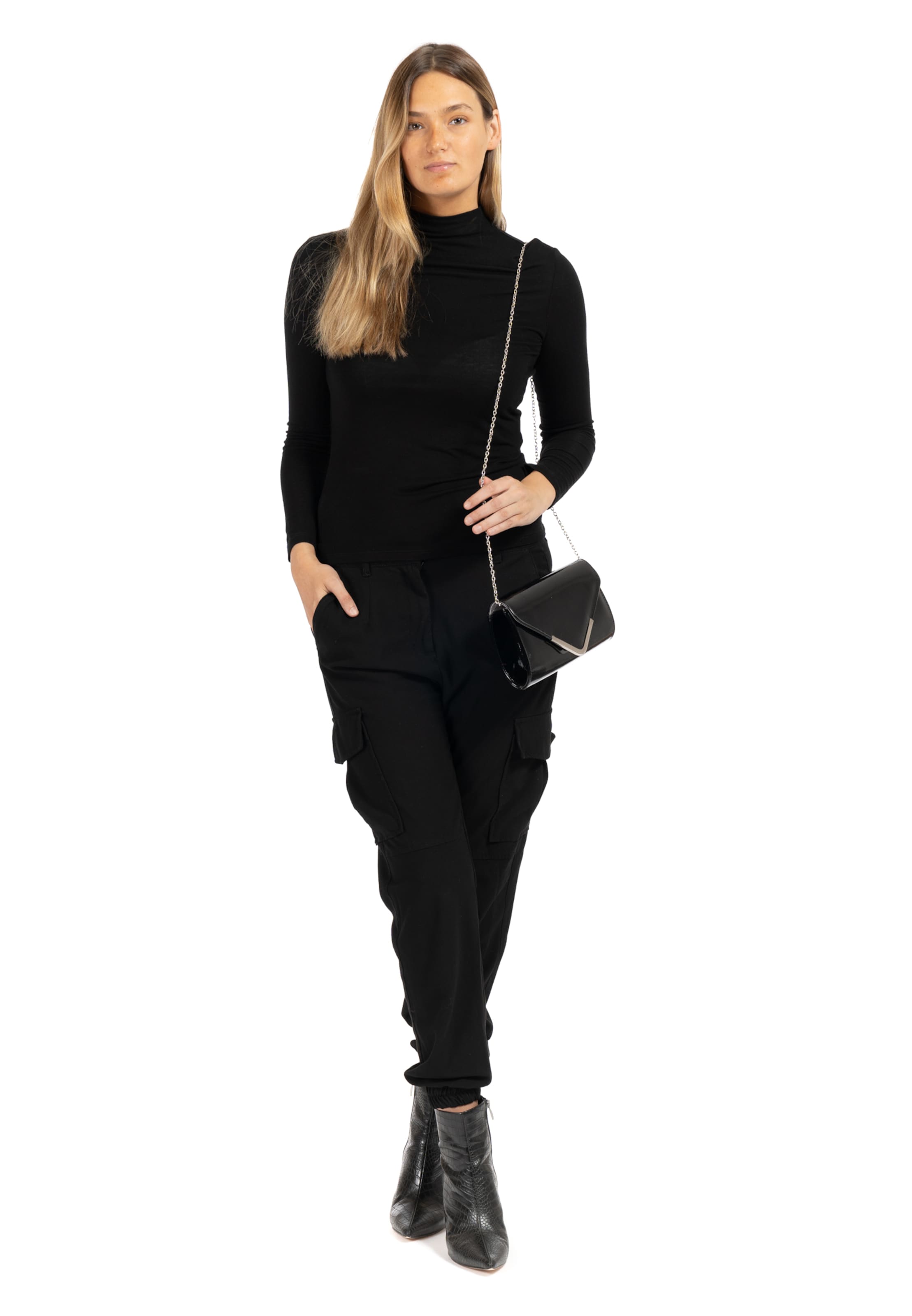 Tamaris Pidulik käekott 'Amalia', värv must: eest vaates