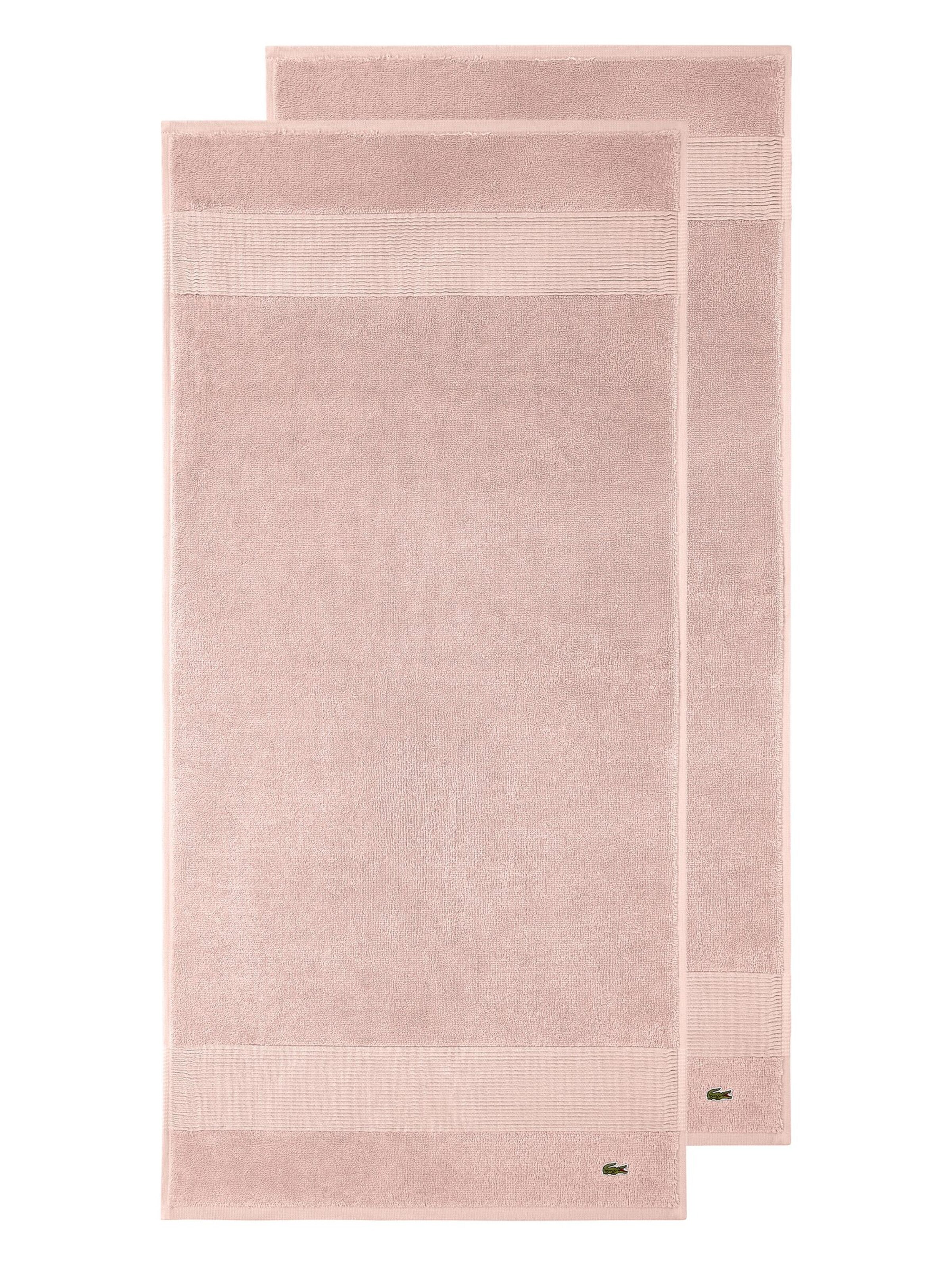 LACOSTE Handtuch 'LLECROCO'‌‌‌‌‌‌‌‌ in Pink: Vorderseite