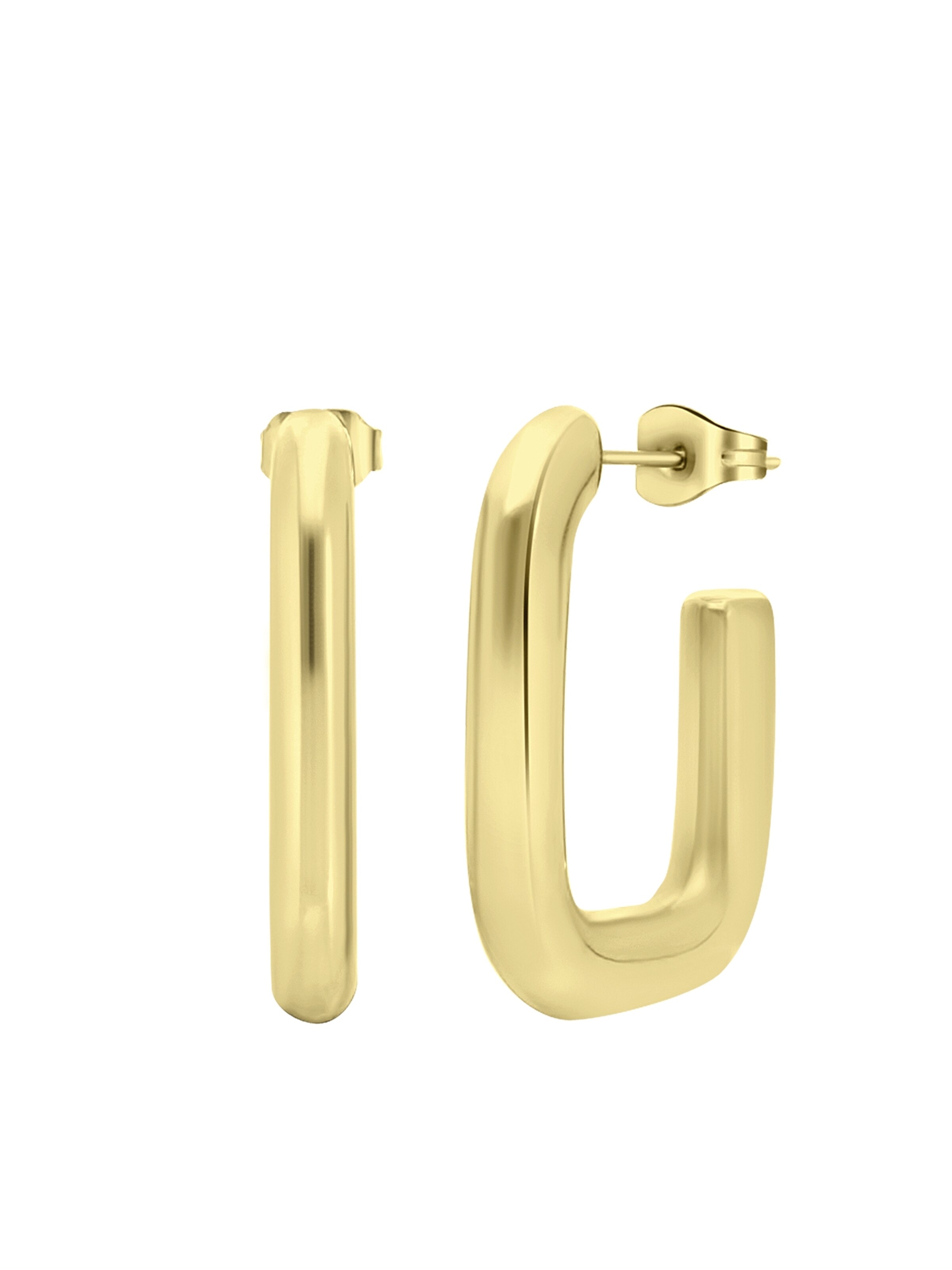 Lucardi Oorbellen in Goud: voorkant