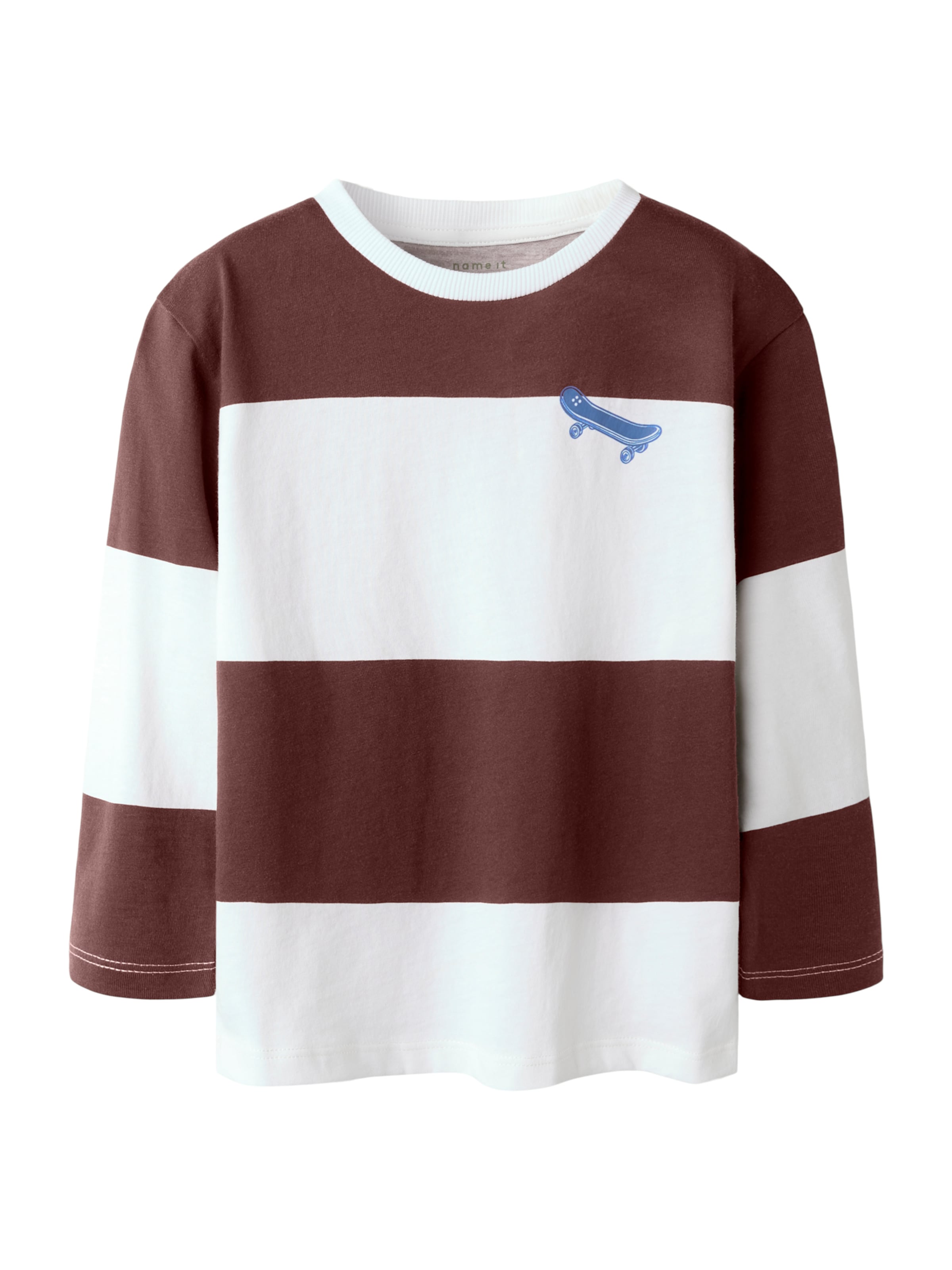 NAME IT Tričko 'NMMTINUS' – hnědá: přední strana