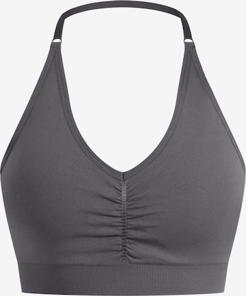 Smilodox Bustier Sport bh in Grijs: voorkant