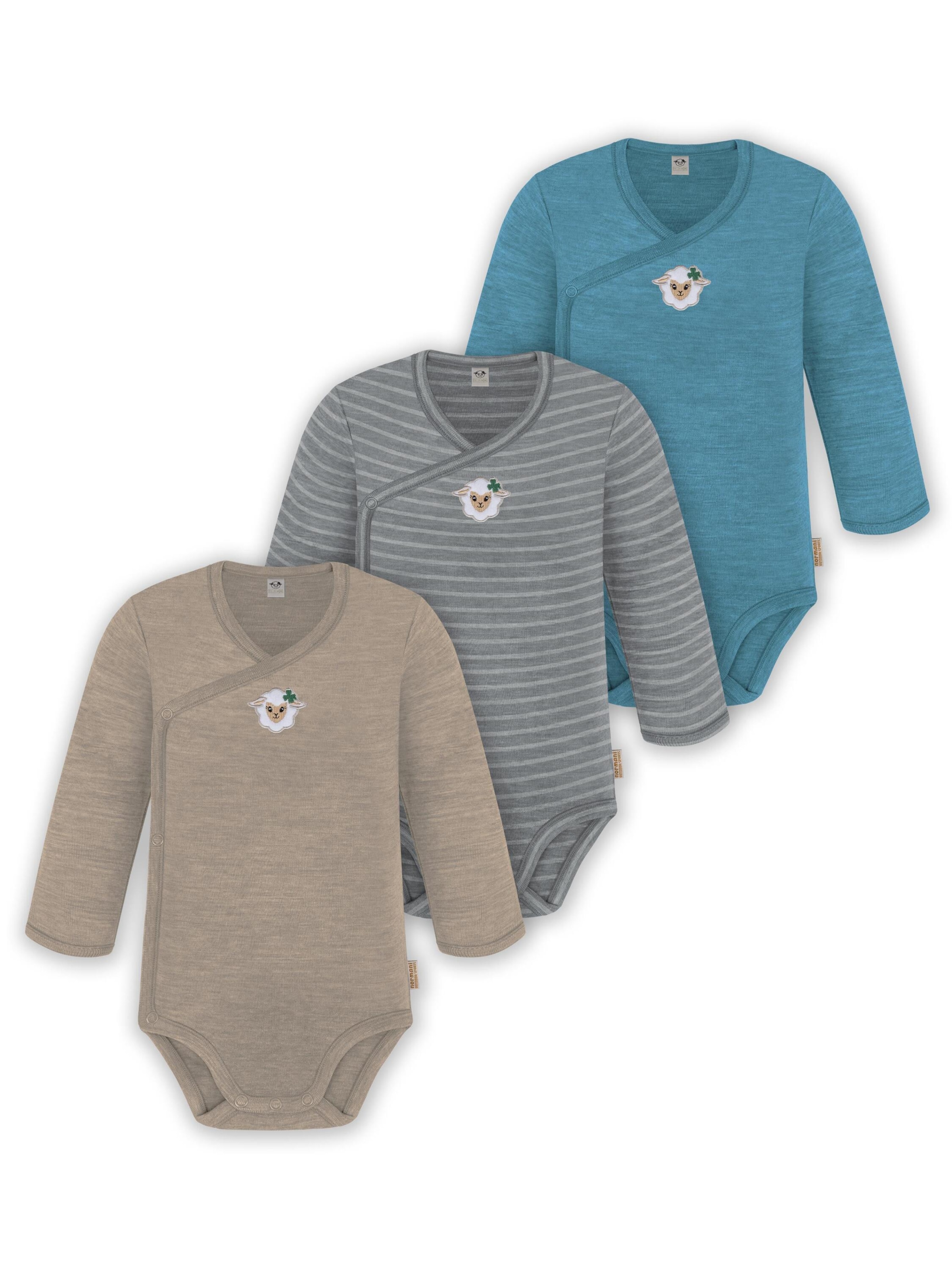 Barboteuse / body normani en beige : devant