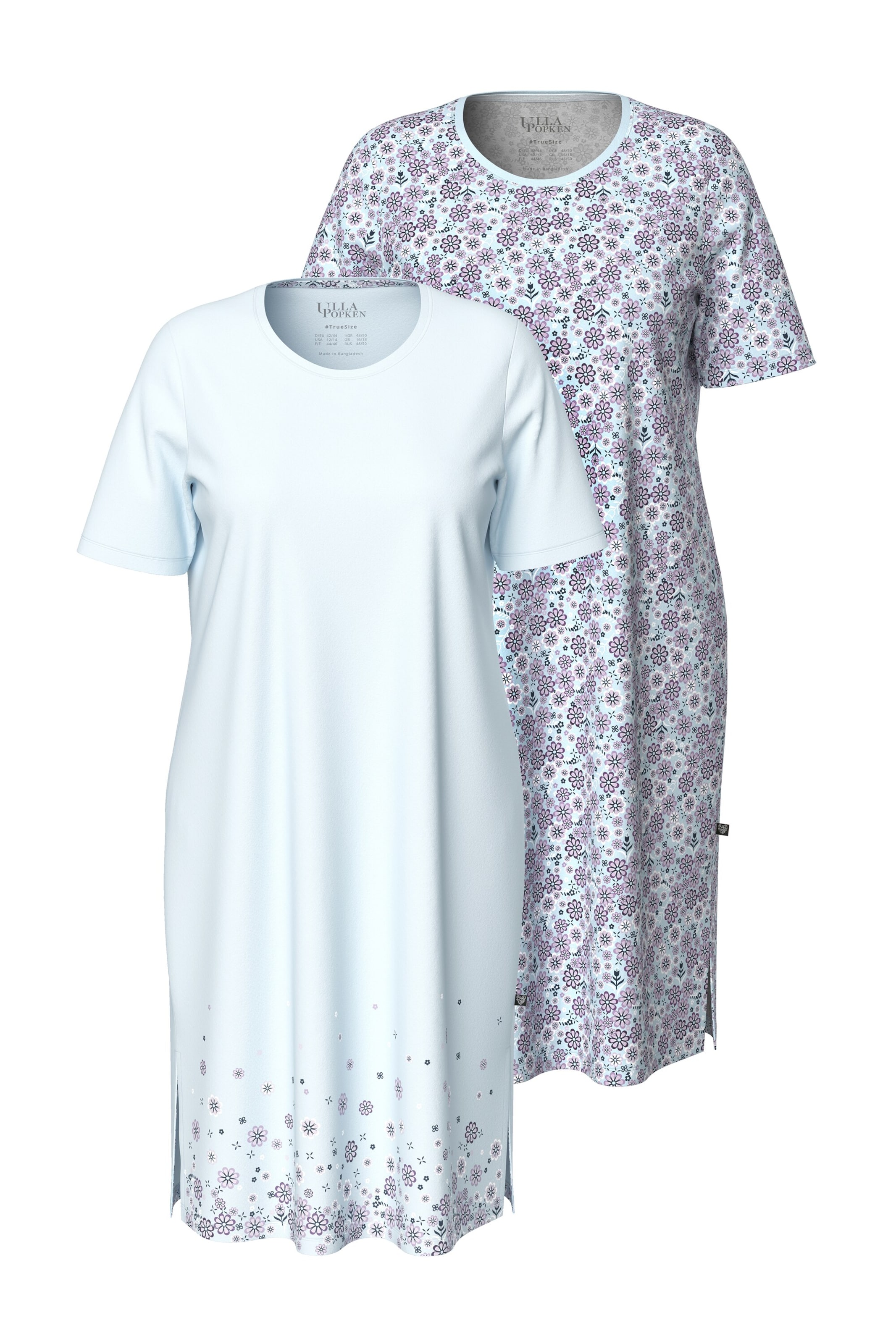 Ulla Popken Nachthemd in Blau: Vorderseite