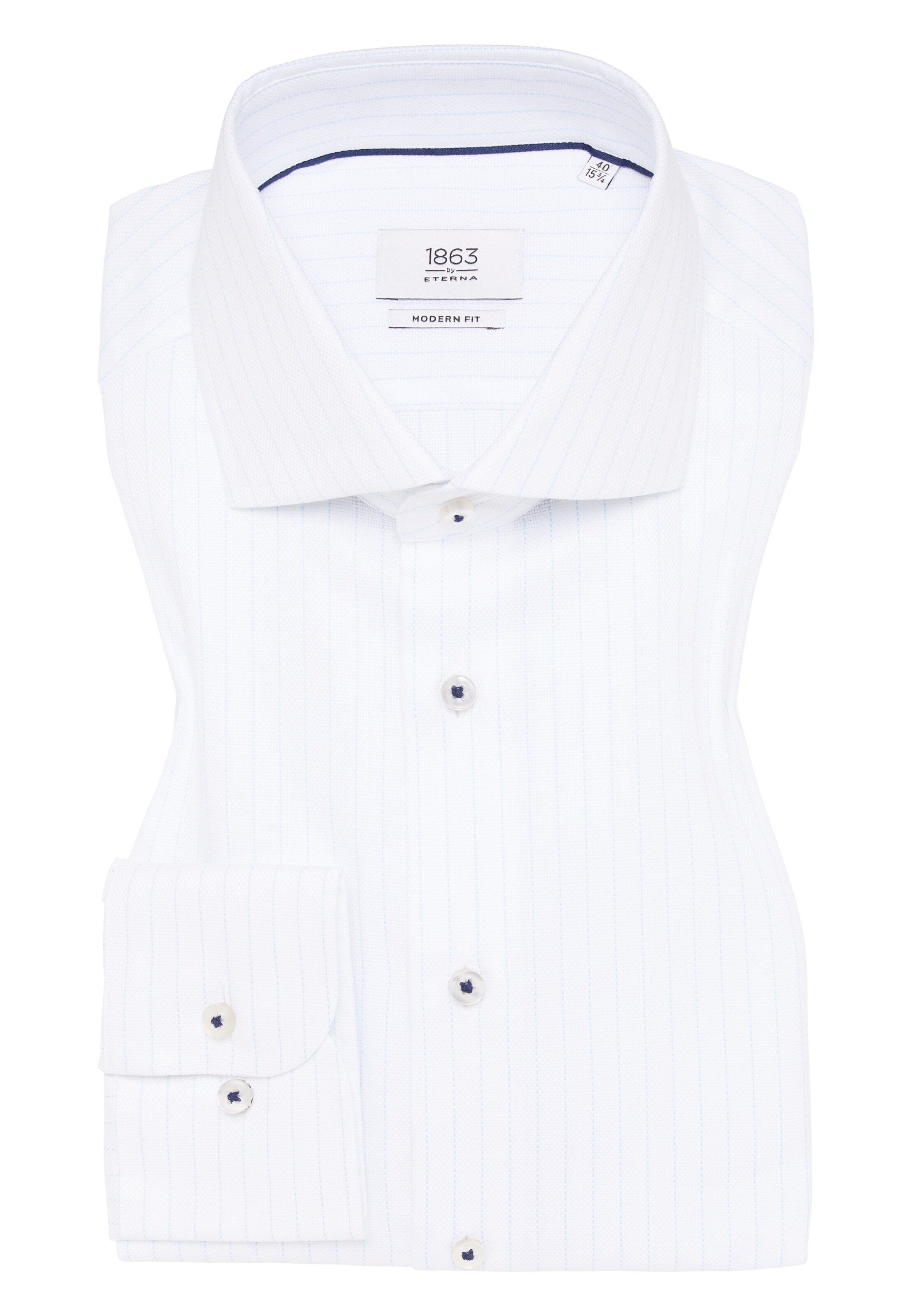 ETERNA Regular fit Zakelijk overhemd in Blauw