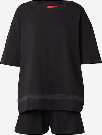 HUGO Pyjamashortsit värissä musta: etupuoli