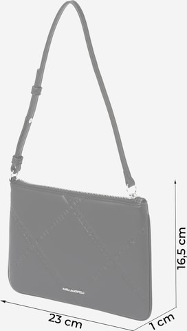 Karl Lagerfeld Schultertasche 'Skuare' in Schwarz