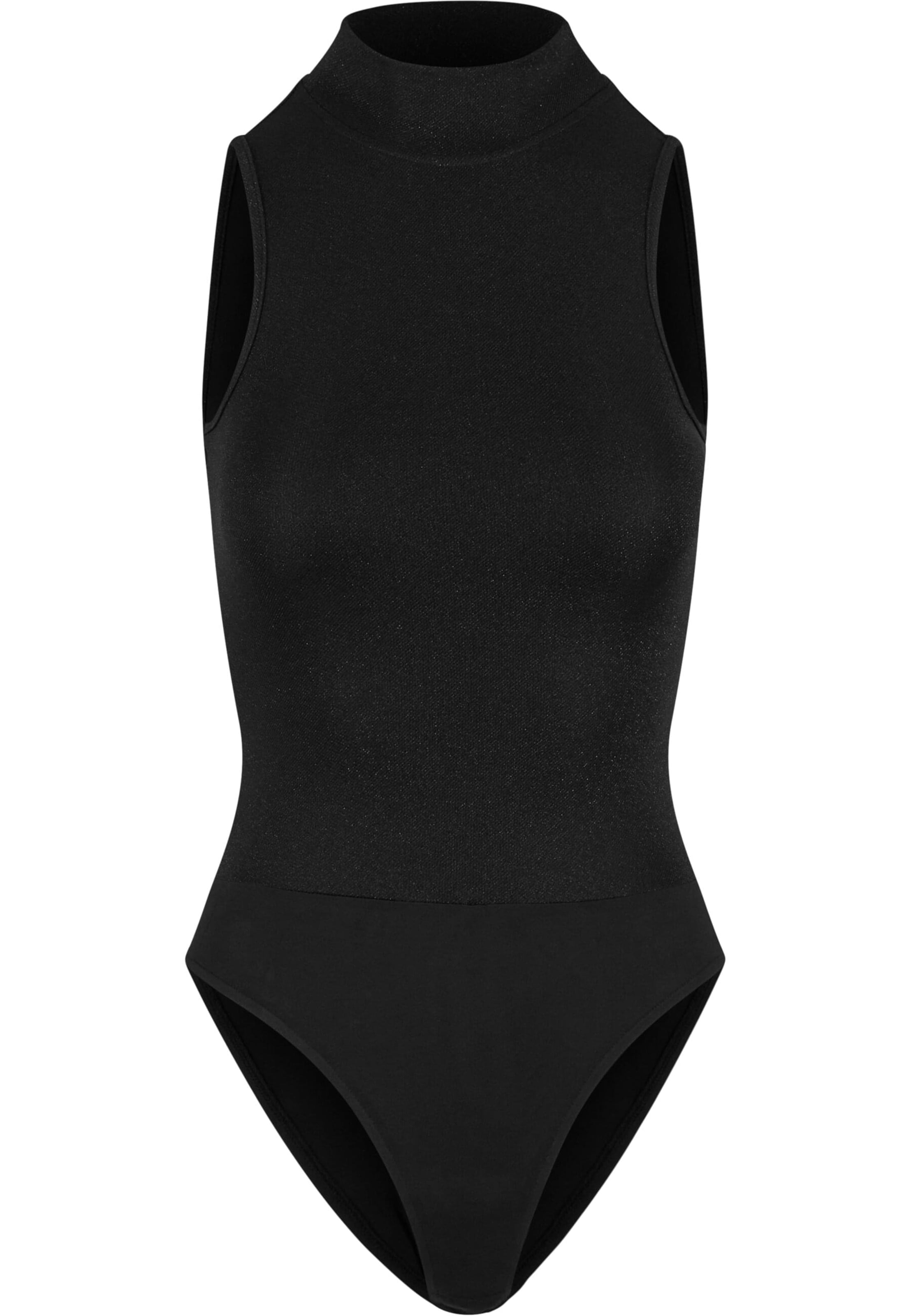 juoda Urban Classics Marškinėliai-glaustinukė: priekis