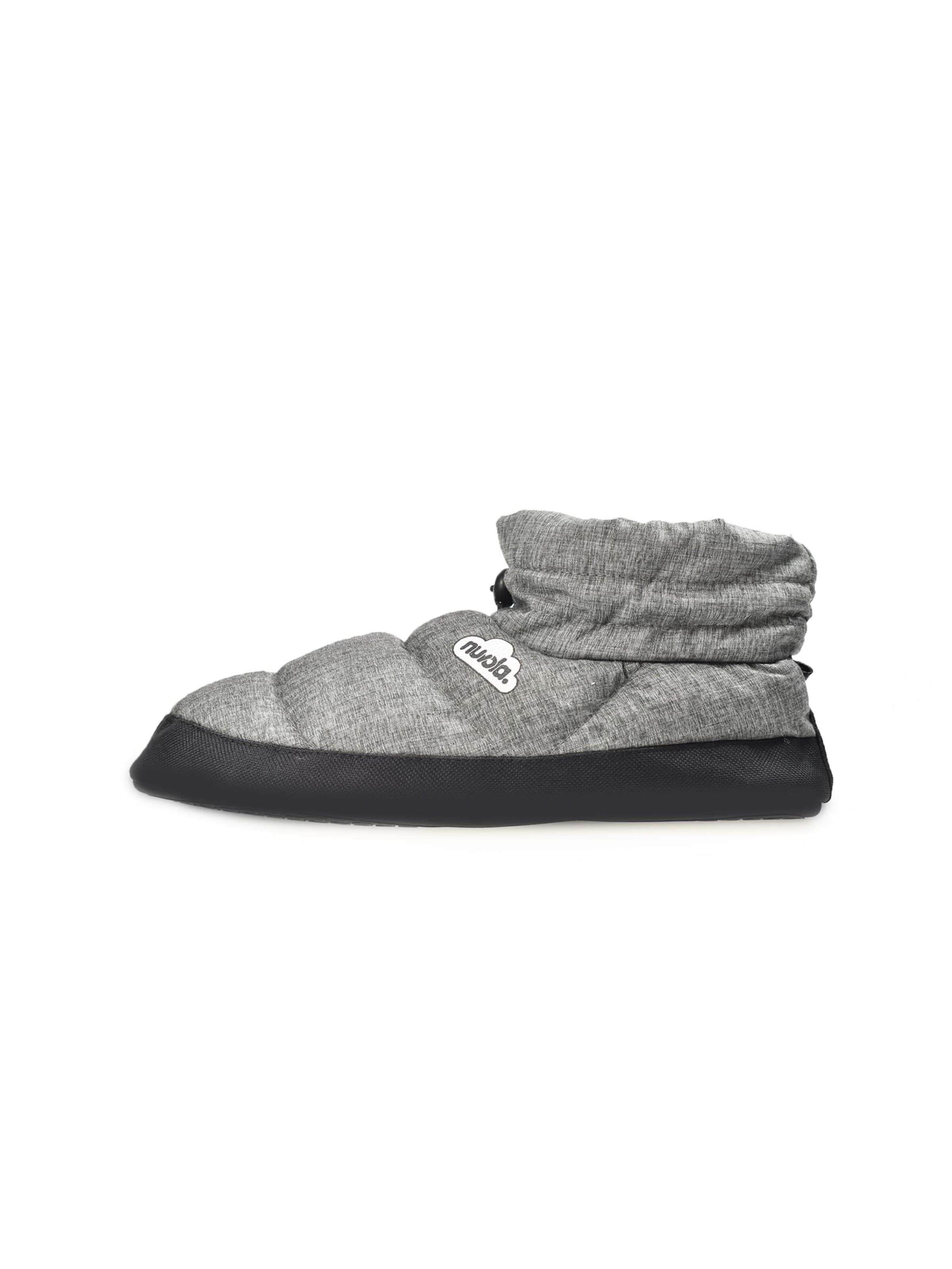 Nuvola. Slippers 'Boot Home Marbled' in Grey: front