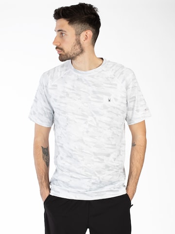 T-Shirt fonctionnel Spyder en gris : devant