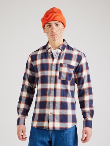 Only & Sons Slim fit Button Up Shirt 'ONSRal' in Blue: front