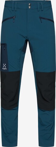 Haglöfs Slim fit Outdoor Pants 'Rugged Slim' in Blue: front