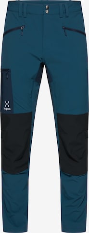Haglöfs Slim fit Outdoor Pants 'Rugged Slim' in Blue: front