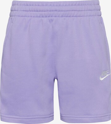 Nike Sportswear Regular Shorts 'Club Fleece' in Lila: predná strana