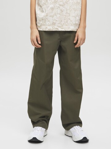 Loosefit Pantalon 'JPSTAlex Clean JJWorker' Jack & Jones Junior en vert : devant