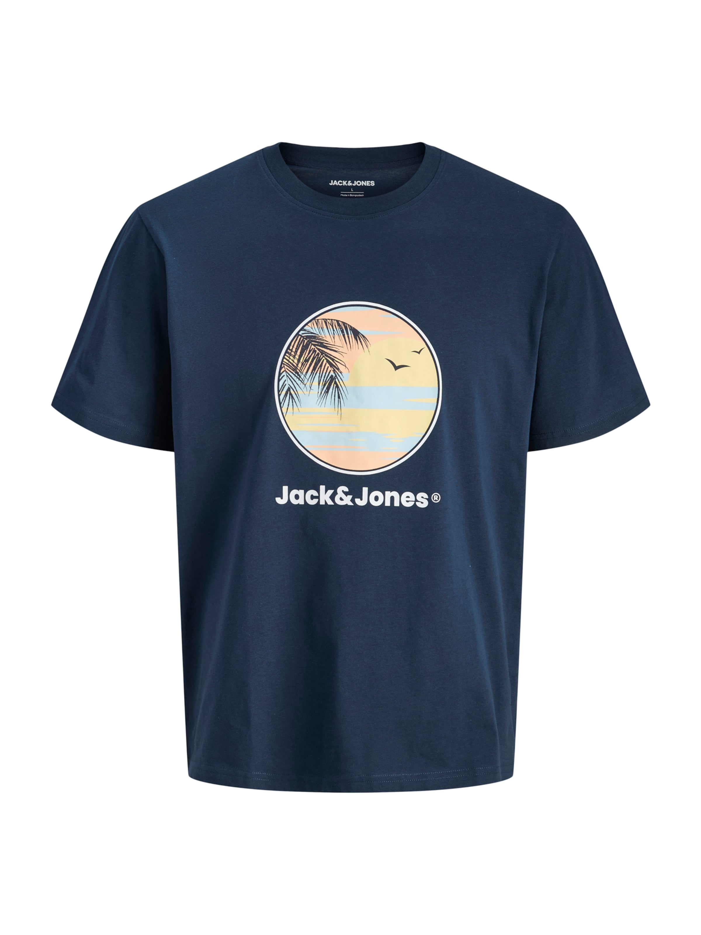 JACK & JONES Koszulka 'JJPERRY' w kolorze niebieski: przód