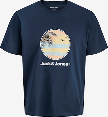 JACK & JONES Koszulka 'JJPERRY' w kolorze niebieski: przód