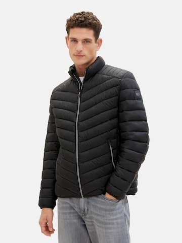 TOM TAILOR Between-Season Jacket in Black: front