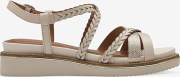 TAMARIS Sandalen met riem in Beige