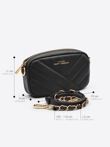 Ateliers Saint Germain Schultertasche 'OPERA'‌‌‌‌‌ in Schwarz