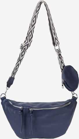styleBREAKER Crossbody bag 'Halbmond Crossbody Bag Set 3-Teilig' in Blue: front