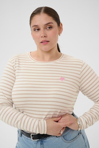 KAFFE CURVE - Camisa 'Lia' em bege