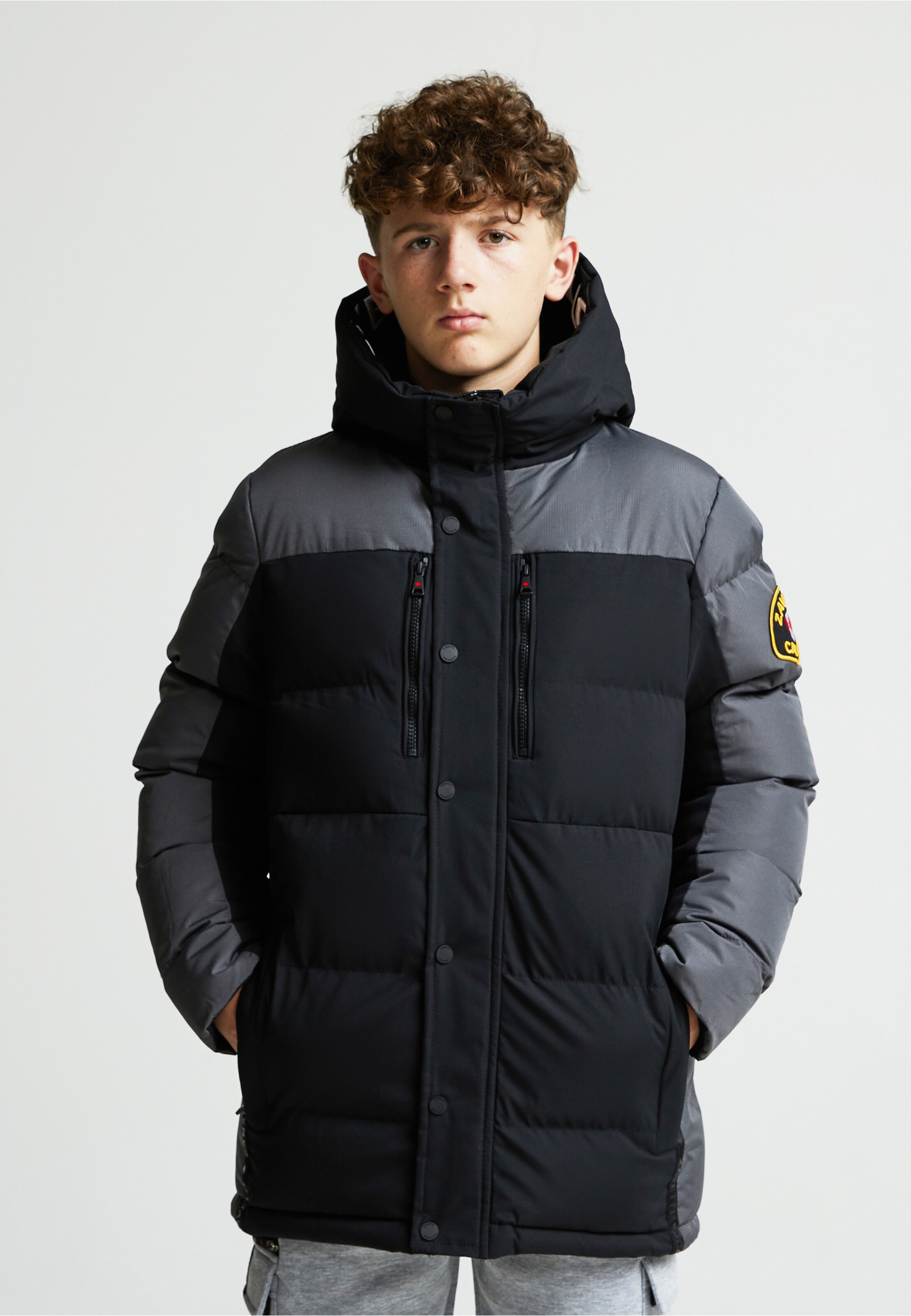 ふゆ Zavetti Canada Winterjas 'Raffino' in Zwart | ABOUT YOU