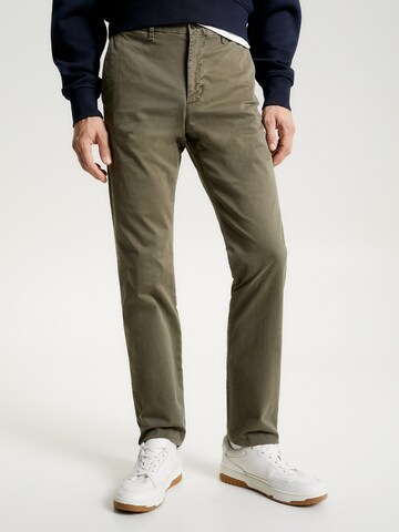 TOMMY HILFIGER Regular Chino Pants 'Denton' in Green: front