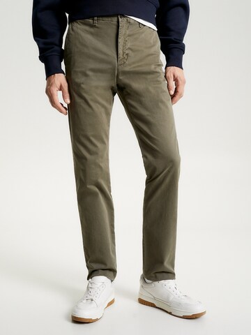 Regular Pantalon chino 'Denton' TOMMY HILFIGER en vert : devant