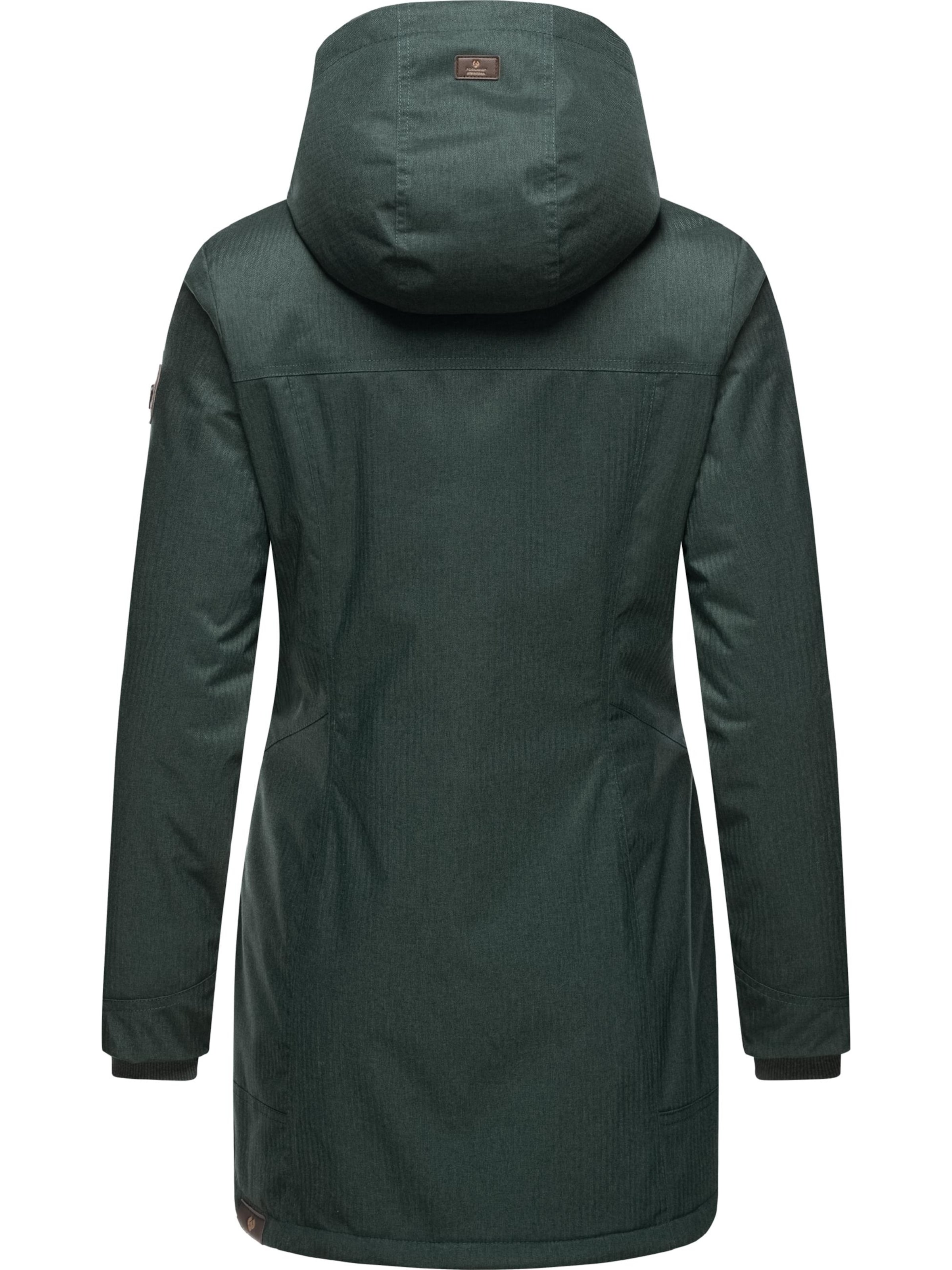 Parka d’hiver 'Tunned' Ragwear en vert