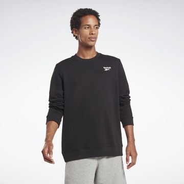 Sweat de sport 'French Terry' Reebok en noir : devant